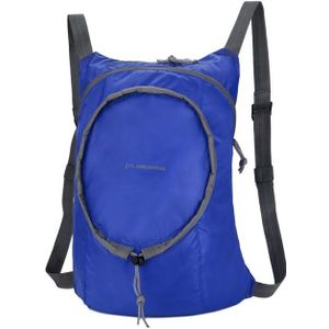 Nylon waterdichte opvouwbare rugzak vrouwen mannen reizen Portable comfort lichtgewicht opslag vouwen tas (blauw)