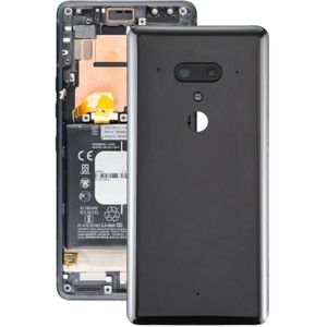 Batterij achtercover met camera lens voor HTC U12 + (zwart)