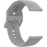 22mm Color Buckle Siliconen Polsband horlogeband voor Fitbit Versa 2 / Versa / Versa Lite / Blaze (Grijs)