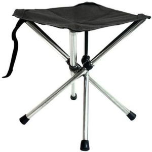 Outdoor intrekbare draagbare roestvrij staal kruk camping strand vissen vouwstoel  spec: l