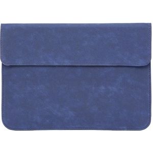 Horizontale Matte PU-laptoptas voor MacBook Pro 15.4 Inch A1707 / A1990 (Liner Bag (Dark Blue))