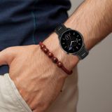 Voor Huawei Watch GT3 SE 22 mm sport tweekleurige stalen gesp siliconen horlogeband (wit + groenblauw)