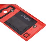 voor Nokia Lumia 735 Solid Color NFC Battery Back Cover (Rood)