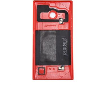 voor Nokia Lumia 735 Solid Color NFC Battery Back Cover (Rood)