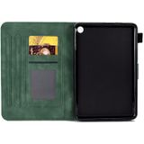 Voor Amazon Kindle Fire 7 2022 Relif Smile Flip Tablet Leather Case (Groen)