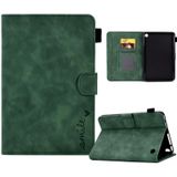 Voor Amazon Kindle Fire 7 2022 Relif Smile Flip Tablet Leather Case (Groen)