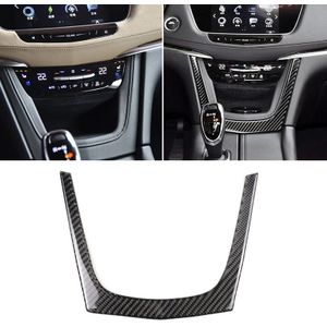 Auto koolstofvezel centrale controle U vorm frame decoratieve sticker voor Cadillac XT5 2016-2017