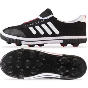 Student Antislip Football Training Schoenen Volwassen Rubber Spiked Soccer Schoenen  Grootte: 39/245 (Black + White)