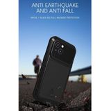 Love Mei Metal Shockproof Waterdicht Stofdicht Beschermende telefoon Case voor iPhone 13 (White)