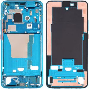 Front behuizing LCD Frame Bezel Plate Met zijtoetsen voor Xiaomi Redmi K30 Pro (Blauw)