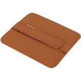 FUDAOCHE Muti-functionele Auto auto zonneklep Sunglass houder Card CD houder Pouch opbergtas (bruin)