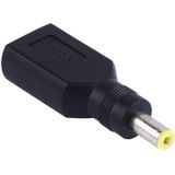 5 5 x 2.5 mm male naar Lenovo Big Square Female plug voedings adapter (zwart)