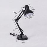 Smeedijzeren kinderen leren bureaulamp vouwen led oogbescherming lamp  Amerikaanse plug  maat: 60cm