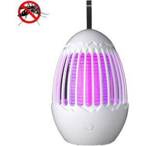 L01 Portable Electric Shock Mosquito Killer Lamp Home Outdoor Photokatalyst Fly Killer (Wit)