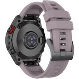 Voor Garmin Fenix 6 Pro GPS effen kleur zwarte gesp siliconen snelsluiting horlogeband