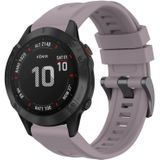 Voor Garmin Fenix 6 Pro GPS effen kleur zwarte gesp siliconen snelsluiting horlogeband