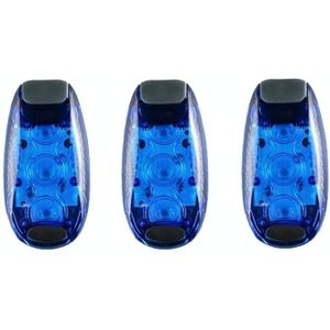 3 stks Outdoor Fietsen Nacht Running Warm Light Bicycle Tail Light  Color: 3 LED Blue