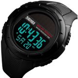 SKMEI 1405 Fashion Solar Power Outdoor Sports Watch Multifunctioneel 50m Waterproof Heren Digitaal Horloge (Zwart)