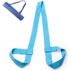 Katoenrope yoga mat band multifunctionele band  kleur: hemelsblauw