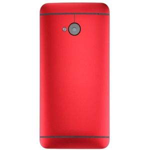 Full housing Cover (Front behuizing LCD Frame Bezel plaat + achtercover) voor HTC One M7 / 801e(Red)