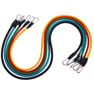Draagbare Latex borst Expander Pull touw Crossfit Muscle Training weerstand kabel touw Trainer stel Fitness weerstand Bands  Rope lengte: 1m  willekeurige kleur levering
