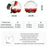 GXT Halfcover-helm voor elektrische voertuigen Vier seizoenen retro-helm  maat: M (matzwarte bloem)