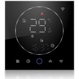 BHT-008GBLW 95-240V AC 16A Smart Home elektrische verwarming LED-thermostaat met wifi