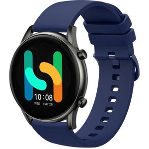 Voor Xiaomi Haylou RT2 LS10 22 mm effen kleur zachte siliconen horlogeband