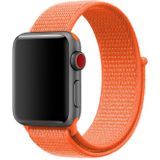 Voor Apple Watch serie 3 & 2 & 1 38mm eenvoudige manier Nylon armbanden met magische Stick(Orange)