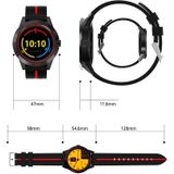 N6 Smart Watch 1.3 inch TFT scherm MTK2502C Bluetooth4.0  siliconen armbanden  steun hartslag monitor & stappenteller & slaap Monitor & sedentair Reminder(Red)