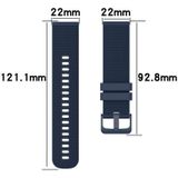 Voor Xiaomi Watch Color 2 22 mm geruite tweekleurige siliconen horlogeband (wit + zwart)
