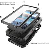 Metal + Silicone Phone Case met schermbeschermer voor iPhone 8 Plus / 7 Plus