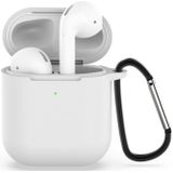 Draadloze koptelefoon schokbestendige siliconen beschermhoes voor Apple AirPods 1/2 (transparant)