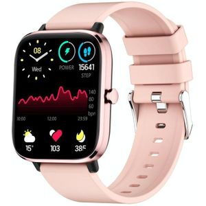 T45S 1.7 Inch Kleurenscherm Smart Watch  IP67 Waterdichte  Ondersteuning Temperatuur Monitoring / Hartslag Monitoring / Bloeddruk Monitoring / Bloed Oxygen Monitoring / Slaapmonitoring (Roze)