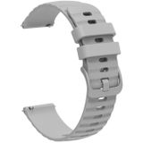 Voor Amazfit 3 Stratos 22 mm golvende gestippelde siliconen horlogeband in effen kleur