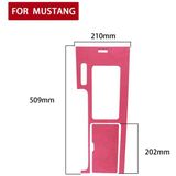Auto Suede Wrap Shift Panel Cover voor Ford Mustang 2010-2014  Left Drive (Pink)