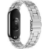 Voor Xiaomi Mi Band 8 Milanese metalen horlogeband met drie kralen