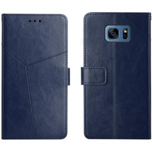 Voor Samsung Galaxy S7 Edge y Stitching horizontale flip lederen telefoonhoesje