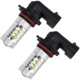 2 stk HB3 / 9005 DC 12V 5W 250LM Auto auto mistlampen met 16 SMD-2835 LED lampen (wit licht)