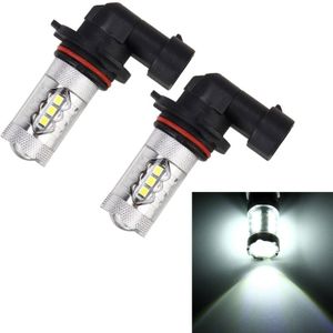 2 stk HB3 / 9005 DC 12V 5W 250LM Auto auto mistlampen met 16 SMD-2835 LED lampen (wit licht)