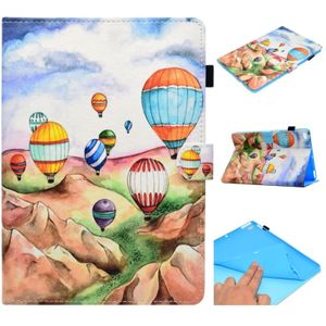 Voor iPad Air / Air 2 / iPad 9.7 / 2017 / 2018 Painted Horizontal Flat Leather Case met Sleep Function & Card Slot & Buckle Anti-skid Strip & Bracket & Wallet(Balloon)