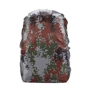 Waterdichte stofdichte rugzak regenhoes draagbare Ultralight outdoor tools wandelen beschermende cover 50-60L (digitale camouflage)