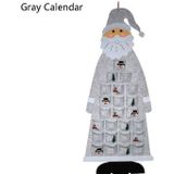 Handgemaakte vilt kerstboom decoratie kinderen DIY kerstversiering  stijl: grijze kalender