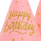 20 PCS Sequined Fur Ball Birthday Hat Verjaardagsfeestjes levert aankleden papieren hoed  kleur: No. 8 Pink