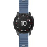 Voor Garmin fenix 6X 26mm Smart Watch Quick release Silicon polsband horlogeband (cyaan blauw)