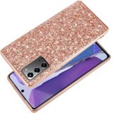 Voor Samsung Galaxy Note 20 Glitter Powder Shockproof TPU Beschermhoes (Zilver)