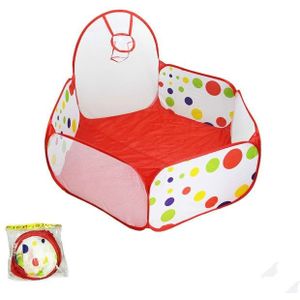 Opvouwbare baby polka dot zeshoek indoor bal zwembad spel hek 1 2 m in diameter