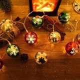 LED Christmas Decorative Ball Lights Scene Arrangement Lantern String  Spec: Battery Type 3m(Diamond)