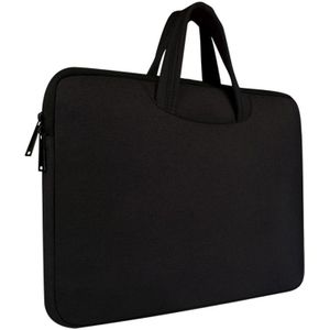 Lucht doorlatende en slijtvaste 15.6 inch Laptoptas met rits voor MacBook  Samsung  Lenovo  Sony  Dell  Chuwi  Asus  HP (zwart)