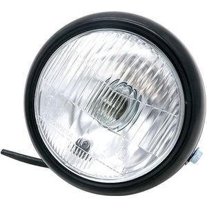 Motorfiets Black Shell Retro Lamp LED Koplamp Modificatie Accessoires voor CG125 / GN125 (Wit)